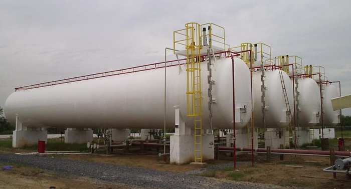 manufacture LPG tanks for Terminal and vessels